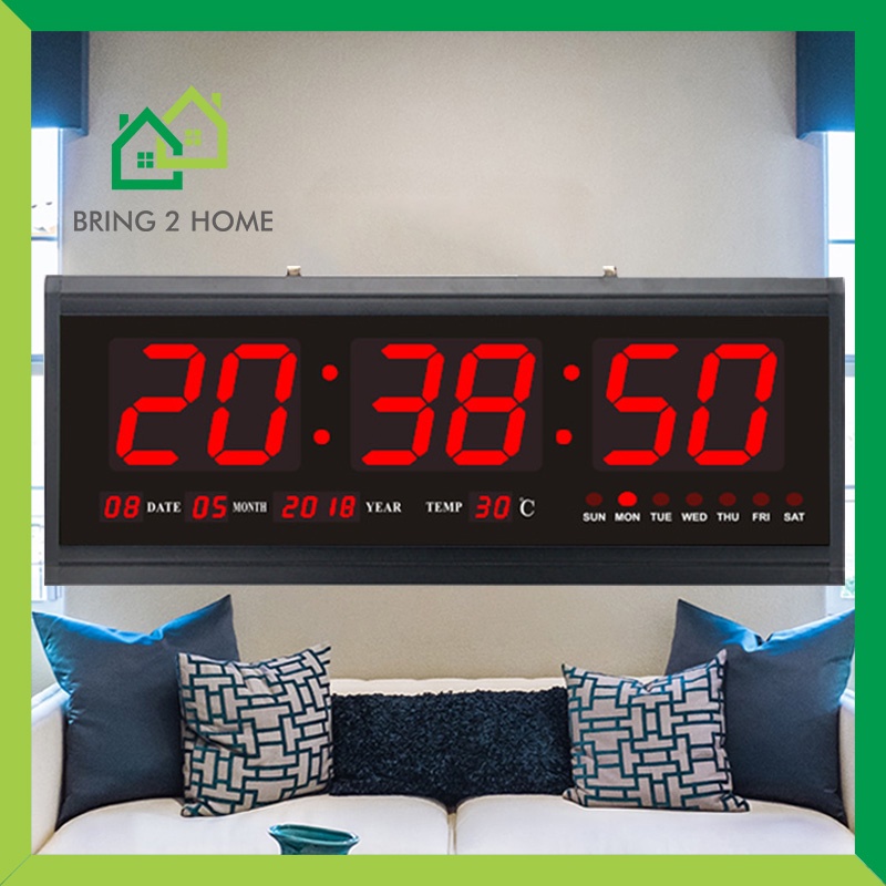 ภาพหน้าปกสินค้าBring2 Home นาฬิกาดิจิตอล LED DIGITAL CLOCK รุ่น 4819 และ รุ่น 5020 สามารถติดตั้งแบบแขวนผนังได้ จากร้าน bring2home บน Shopee