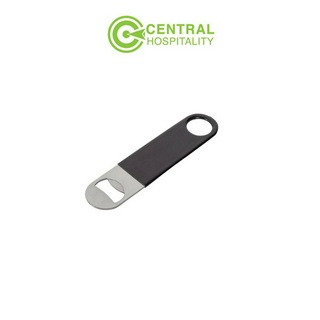 ที่เปิดขวดแบบแบน สแตนเลสหุ้มยางซิลิโคลนสีดำ 18 ซม. Rubber Coated Bottle Opener - HK205