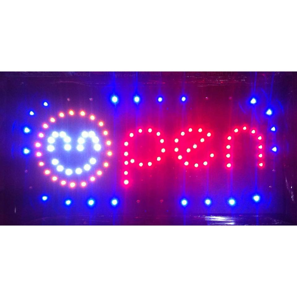 ป้ายไฟ-led-openยิ้ม-ป้ายหน้าร้าน-ledร้านกาแฟ-ตกแต่งให้ร้านโดดเด่น-ป้ายไฟled-ป้ายตัวอักษรไฟ-ป้ายร้าน