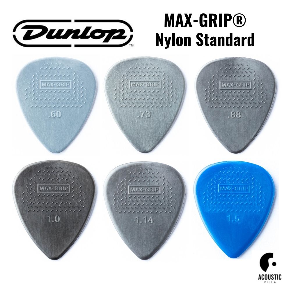 Dunlop - Dunlop Max-Grip™ Nylon Standard 449P .88 12-pack - Musik Utan Gränser