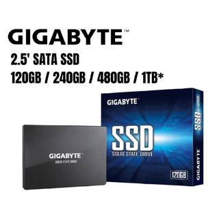 ⚡️SSD ใหม่!!⚡️120GB / 240GB / 480GB SSD (เอสเอสดี) GIGABYTE SATA III 6Gb/s 2.5" ประกัน 3 ปี
