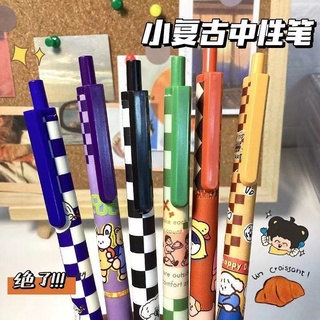 ปากกาเจล 0.5 สีดํา แบบแห้งเร็ว คุณภาพสูง สไตล์เรโทร สําหรับนักเรียน จํานวน 6 ชิ้น ต่อชุด