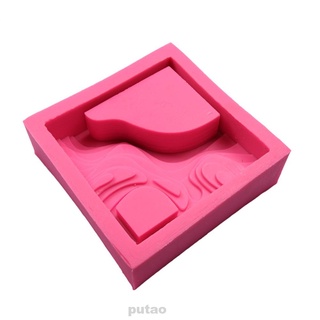 Garden Decoration Home Practical Silicone Soft Square Shape Succulent Terraced Field Flower Pot Mould