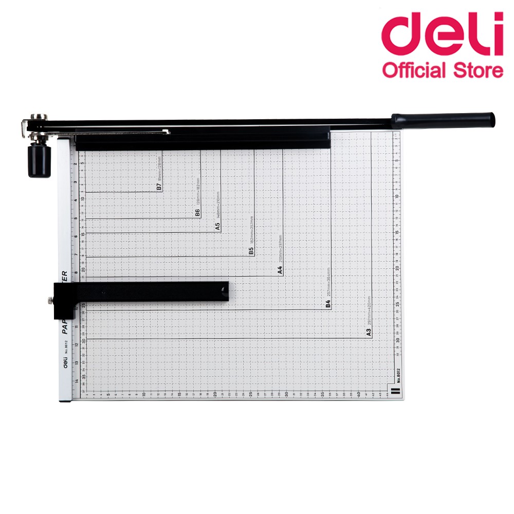 deli-8012-lever-paper-trimmer-แท่นเหล็กตัดกระดาษ-ขนาด-a3-460-x-380mm-แท่นเหล็กตัดกระดาษ-อุปกรณ์สำนักงาน-แท่นตัดกระดาษ