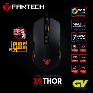 ภาพขนาดย่อของภาพหน้าปกสินค้าเมาส์เกมมิ่ง RGB FANTECH X9 Thor Gaming Macro Mouse เมาส์มาโคร เมาส์เกมมิ่ง ประกันศูนย์ 2 ปี จากร้าน huskshop บน Shopee