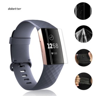 Dobt-TPU ฟิล์มกันรอยหน้าจอสำหรับ Fitbit Charge 3