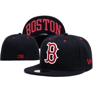 ใหม่ E.r.a หมวกเบสบอล MLB Boston Red Sox ปิดแบบเต็มปีกแบน หมวกกีฬา หมวกสแน็ปแบ็ค สําหรับผู้ชาย และผู้หญิง