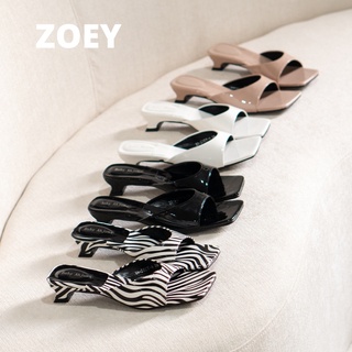 ZOEY รองเท้าส้นสูง 1.2 นิ้ว ส้นเตี้ย(2-4cm.)