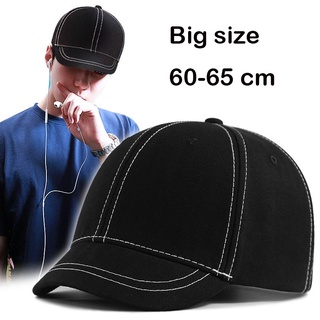 หมวกเบสบอลหมวกปีกสั้นสไตล์ฮิปฮอปขนาดใหญ่ 60-68 ซม. สําหรับผู้ชาย