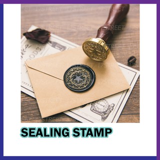 ตราประทับครั่งลายมาใหม่ sealing stamp สำหรับปิดผนึก สไตน์วินเทจ