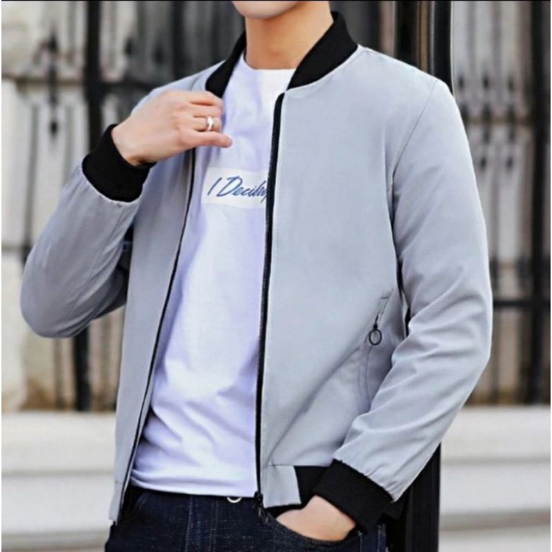 Polyster jacket เสื้อแจ็คเก็ตบอมเบอร์นําเข้าระดับพรีเมียม | Shopee Thailand