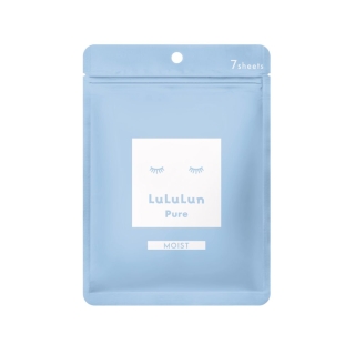 (ซอง 7 แผ่น) LuLuLun Pure Moist Face mask ลูลูลูน แผ่นมาส์กหน้า สูตรผิวชุ่มชื้น เพียว มอยซ์