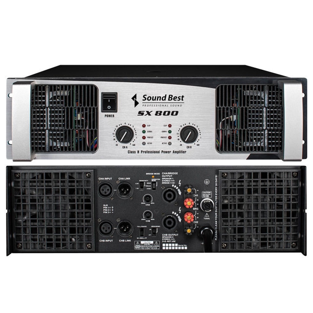 soundbest-รุ่น-sx-800-เพาเวอร์แอมป์-2ch-800wต่อข้าง-สินค้าใหม่แกะกล่องทุกชิ้นรับรองของแท้100