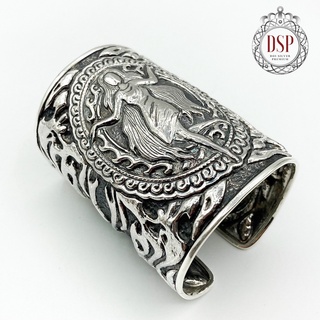 กำไลข้อมือราศีกันย์ กำไล 12 ราศีแห่งดวงดาว กำไลเงินแท้ 92.5% : Virgo zodiac 925 Sterling Silver Bangle[GSPP0310]