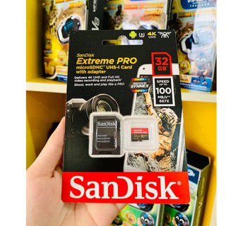 สินค้า (ของแท้ 100%) เมมโมรี่ SanDisk 32G U3 Extream Pro สำหรับกล้อง Gopro Hero 5,6,7
