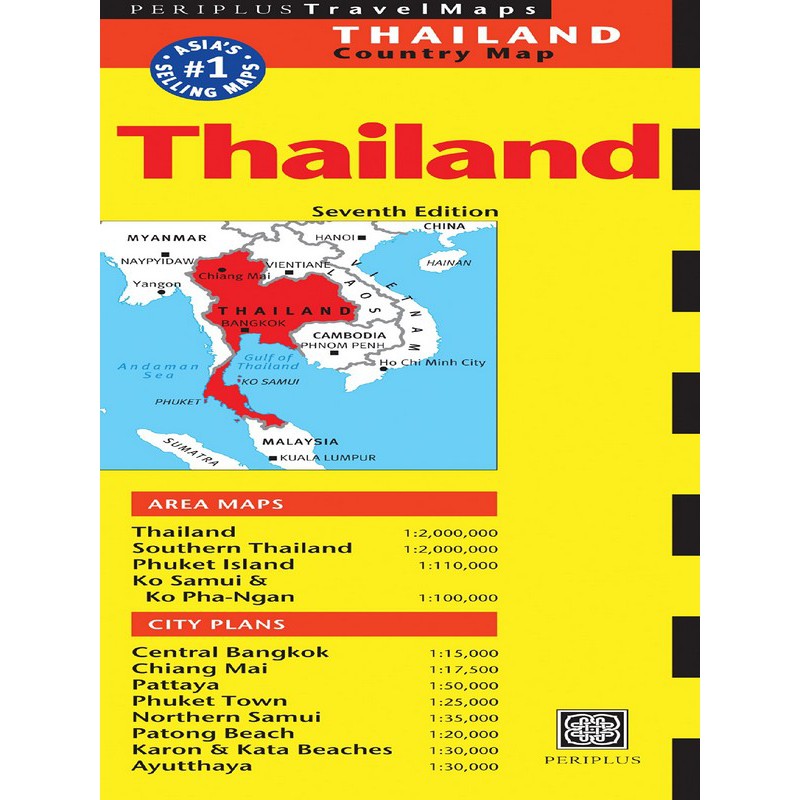 asia-books-หนังสือภาษาอังกฤษ-periplus-travel-maps-thailand-7th-ed