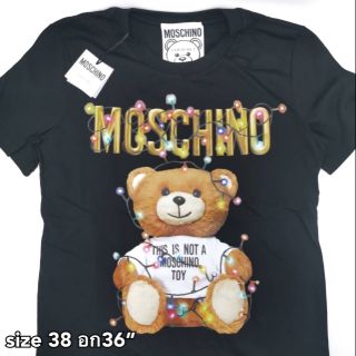 NEW​ Moschino​ T-shirt​ อก​ 36"