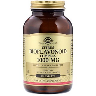 ภาพหน้าปกสินค้าSolgar, Citrus Bioflavonoid Complex, 1,000 mg, 100 Tablets ที่เกี่ยวข้อง