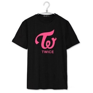 เสื้อยืดผ้าฝ้ายTwice and member name printing summer short sleeve o neck t shirt kpop momo jihyo tzuyu t-shirt tees 732A