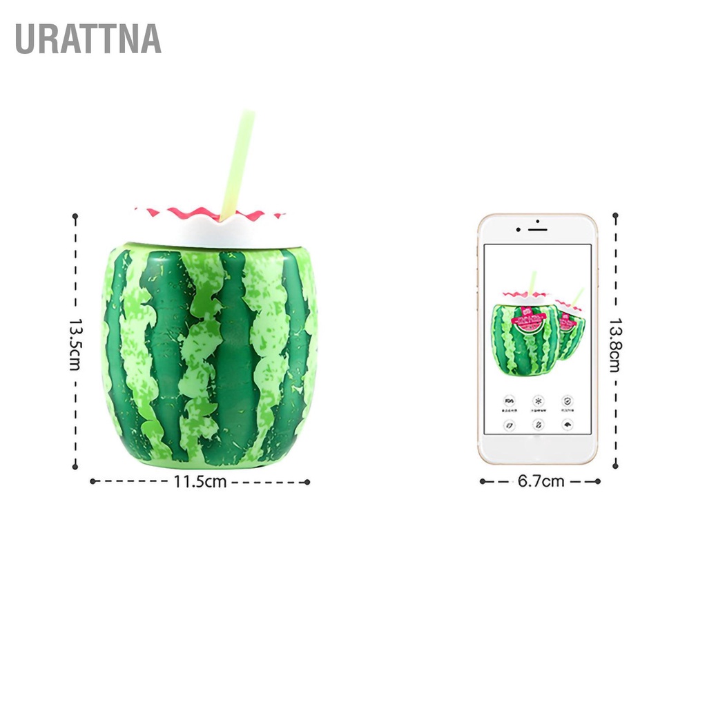 urattna-แก้วน้ําพลาสติก-สองชั้น-มีฉนวนกันความร้อน-กันรั่ว-ลายผลไม้-ฤดูร้อน