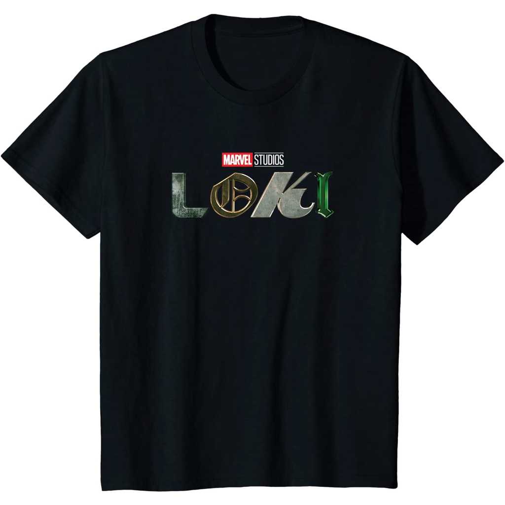 เสื้อยืดผ้าฝ้ายพรีเมี่ยม-เสื้อยืด-พิมพ์ลายโลโก้-marvel-loki