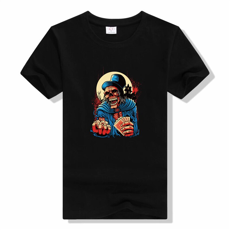 s-5xl-เสื้อยืดแขนสั้น-พิมพ์ลายกะโหลกโป๊กเกอร์-เข้ากับทุกการแต่งกาย-สําหรับผู้ชาย-39-s-เสื้อยืดลําลอง-แขนสั้น-พิมพ์ลาย