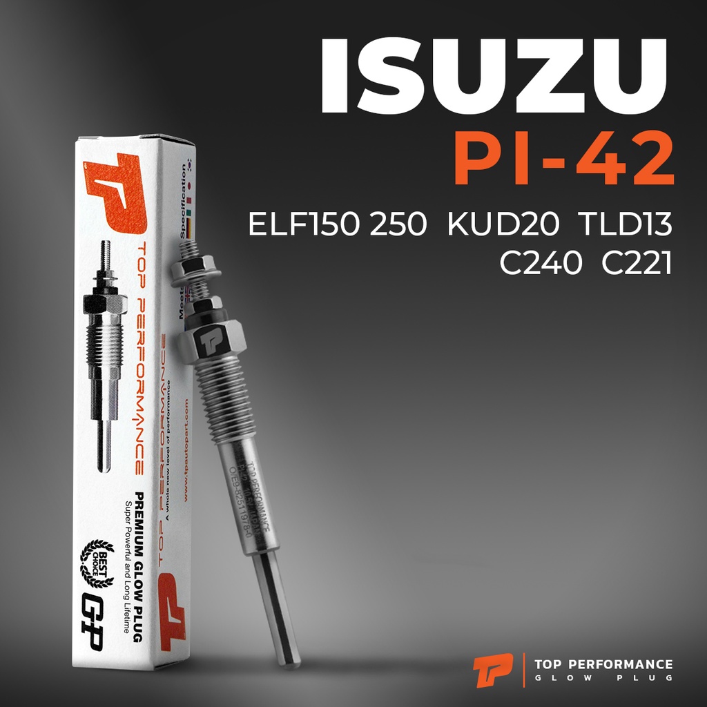 9-82511978-0 Glow Plugs 4-Pack for Isuzu C240 C240PKG C240PKJ C190 C201 C221 4BA1 D500 TLD23 3AA1 Diesel Engine