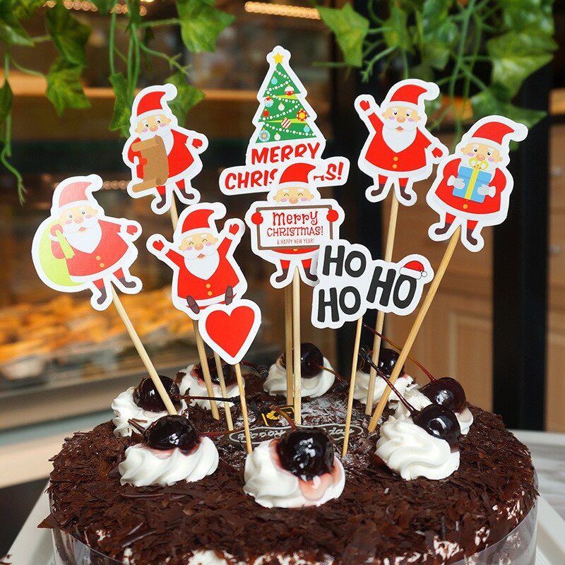 topper-ตกแต่งเค้กคริสต์มาสซานตาคลอสคัพเค้ก-9-ชิ้น-ชุด