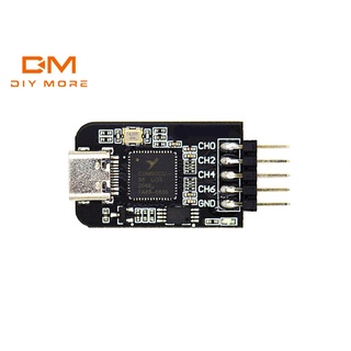 Diymore เครื่องวิเคราะห์ตรรกะ Type-C อินเตอร์เฟซ MCU ARM FPGA เครื่องมือดีบักกิ้ง 24M สุ่มตัวอย่าง 8 ช่อง