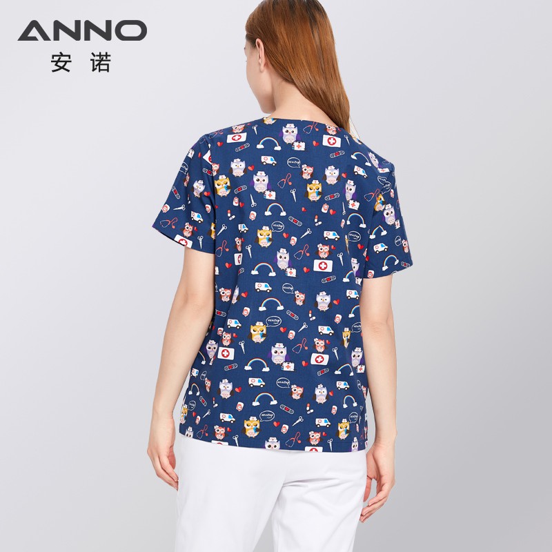 anno-เจ้าหน้าที่โรงพยาบาลขัดการออกแบบใหม่ชุดพยาบาลเครื่องแบบคลินิกทันตกรรมอุปกรณ์ชุดทํางานพยาบาลชุดเสื้อผ้าทางการแพทย์ท็อปส์ซูกางเกงตัวเลือก