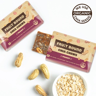 ภาพขนาดย่อของสินค้าFruit Bound Peanut ฟรุตเบานด์ รสถั่ว ขนมคลีน สำหรับคนรักสุขภาพ เอเนอร์จีบาร์ ขนมวีแกนสำหรับคนทานคลีน Energy Bar