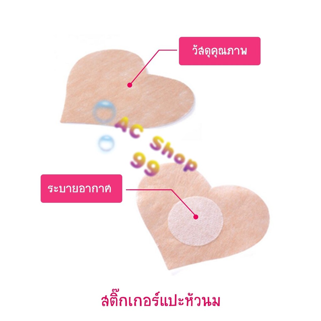 สติ๊กเกอร์-ปิดจุกหัวนม-แผ่นปิดจุกแบบเรียบเนียน