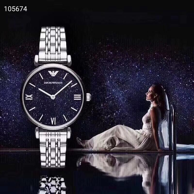 ของแท้ Emporio Armani series ดาวชุดผู้หญิงนาฬิกา AR11091 นาฬิกาเหล็กกัน ...