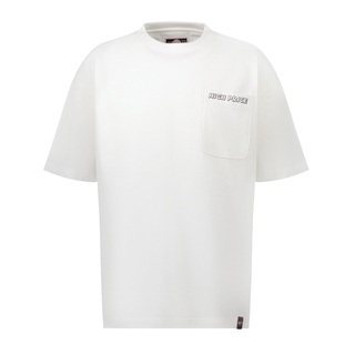เสื้อยืดพิมพ์ลายแฟชั่นเสื้อยืดผ้าฝ้ายKhaki Bros. - คา คิ บรอส. - Round T-shirt loose fit - เสื้อยืดคอกลม - KM22K016 - Wh