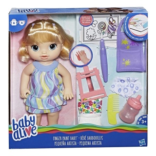 ภาพหน้าปกสินค้าHasbro Baby Alive Finger Paint ตุ๊กตาเด็กทารก (สีบลอนด์) ที่เกี่ยวข้อง