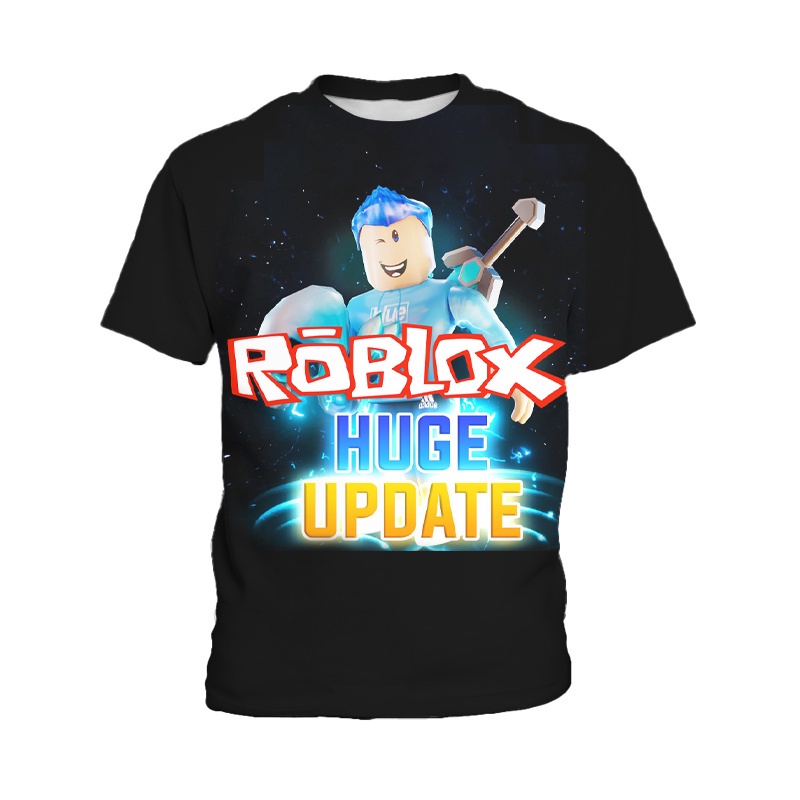 roblox-เสื้อยืดแขนสั้น-พิมพ์ลายการ์ตูนเกมเสมือนจริง-สําหรับเด็กผู้ชาย-อายุ-3-13-ปี