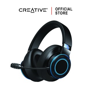 CREATIVE SXFI AIR Gamer Bluetooth Gaming Headset หูฟังเกมมิ่งบลูทูธไร้สาย รองรับUSB-C มาพร้อม Bluetooth®5.0 CommanderMic