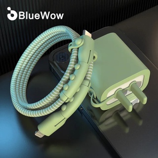 【TOP1】 Bluewow ขายดี ฝาครอบป้องกันสายชาร์จ ซิลิโคน อุปกรณ์เสริม iP-18 / 20w ปลั๊กชาร์จ USB ตัวป้องกันสายเคเบิล สําหรับโทรศัพท์ USB สายเคเบิล เคสป้องกัน