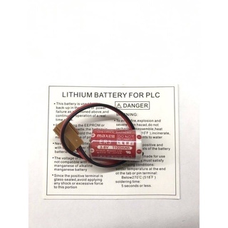 ER3 / 3.6V 1100mAh Maxell (แจ็คน้ำตาล) แบตเตอรี่  PLC Lithium Battery for PLC ออกบิลภาษี