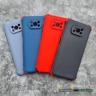 เคส Xiaomi POCO X3 NFC | X3 Pro TPU ด้านลดรอยนิ้ว เสริมมุม กันกระแทก กันกล้อง คลุมเลนส์