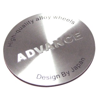 ราคาต่อ 1 ชิ้น สติกเกอร์อลูมิเนียม  ADVANCE ขนาด 45mm.(4.5cm.) สติกเกอร์