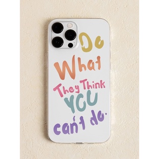 เคสโทรศัพท์ไอโฟน(iphone)ภาพกราฟิกสโลแกน