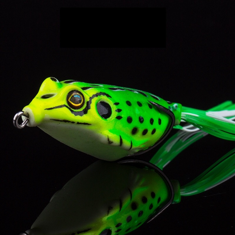 เกี่ยวกับ เหยื่อตกปลา รูปกบ ที่มีสีสันสดใส ขนาด 4 ซม. 5 ซม. 5.5 ซม. 1 ชิ้น Fishing Lure Frog Bait Bass Wobbler Crankbait