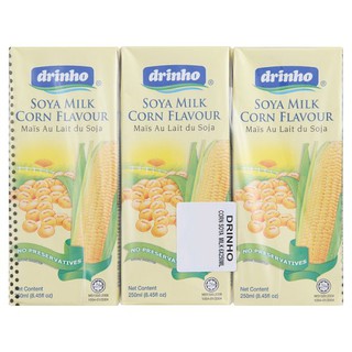 Drinho Corn Flavour Soya Milk 6 x 250ml