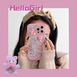Cartoon Casing For IPhone 13 Pro Max 12 11 ProMax Mini X Xs Xr 6 6s 7 8 Plus SE 2020 6+ 6s+ 7+ 8+ Xsmax 13Promax 12Promax 11Promax Cute Angel Eyes LinaBell Flowers 3D Doll Fine Hole Shockproof Clear Soft Phone Case 1STD 16
