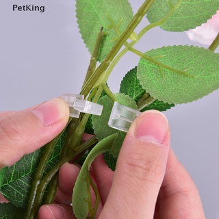 PetKing☀ 50/100pcs Reusable Plastic Plant Support Clips clamps Hanging Vine Vegetables  .