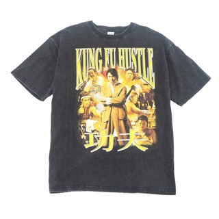 【hot tshirts】Dlnn //HOMEBOY.V KUNG.FU.HUSTLE เสื้อยืดผ้าฟอกโอเวอร์ไซส์!2022