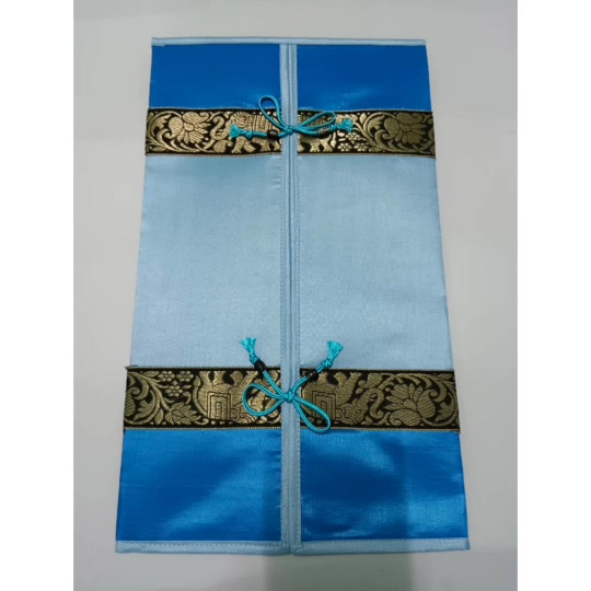 ปลอกใส่กล่องกระดาษทิชชู่สไตล์ลายริบบิ้นช้างไทย-สีน้ำตาลเข้ม-thai-tissue-box-cover