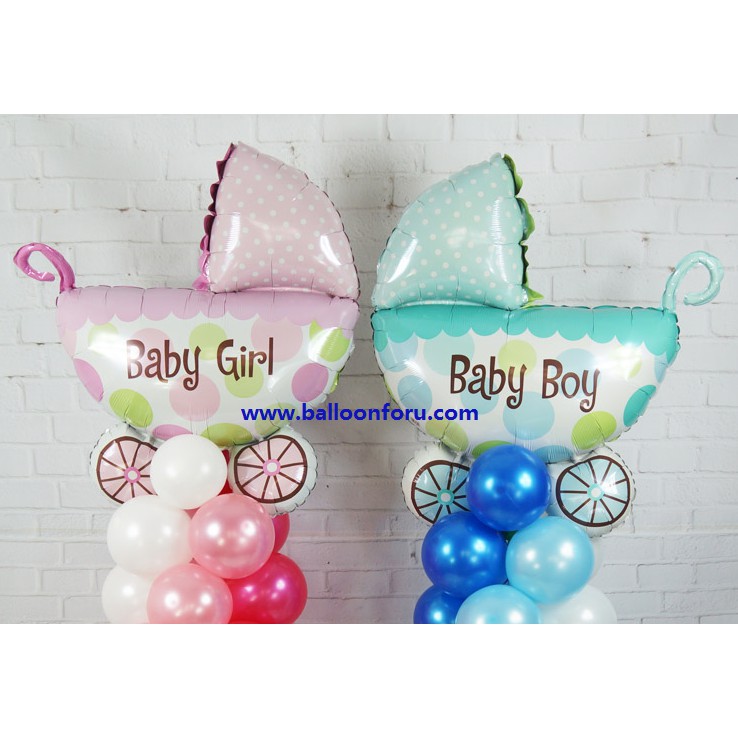 ลูกโป่งรถเข็นเด็กผู้หญิง-baby-buggy-girl-ขนาด-71-79cm