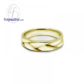 Finejewelthai-แหวนเงิน-เงินแท้925-ชุบทอง-ชุบพิ้งค์โกลด์-Silver-Ring-R127800-g/ pg (ราคาต่อวง เลือกสีตัวเรือนได้)